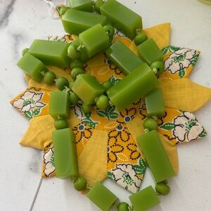 Green Beaded Necklace